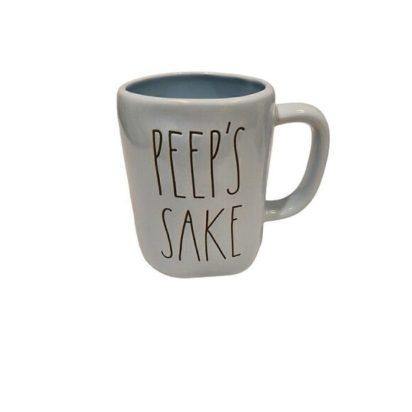 Rae Dunn Baby Blue Easter "Peeps Sake" Coffee/ Tea Mug - Picture 1 of 5